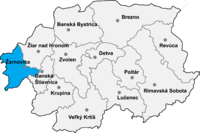 Okres Žarnovica in der Slowakei