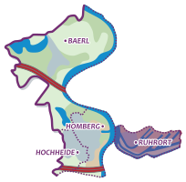 Karte von Ruhrort