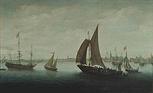 Hans Goderis - Two ferries leaving Hoorn Harbour.jpg