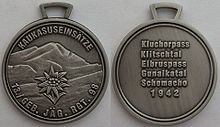 Medaille zur Erinnerung an den Einsatz im Kaukasus 1942 RGT 98.jpg
