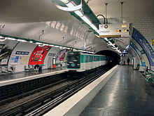 Die Station der Linie 11