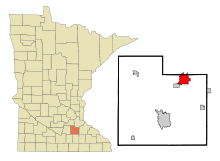 Lage von Northfield im Rice County und in Minnesota