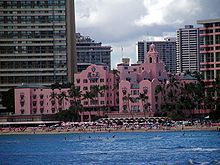 Royal Hawaiian Hotel seen from the sea.jpg