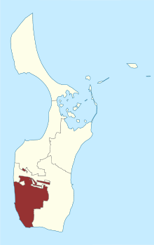 Lage des Kolby Sogn in der Samsø Kommune