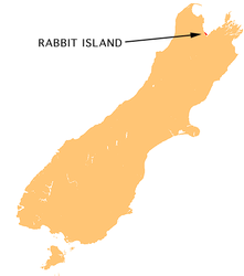 Lage von Rabbit Island