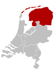 Karte Bistum Groningen-Leeuwarden