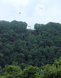 Der Stachelberg wird als Startplatz für Drachenflieger und Paragliding genutzt
