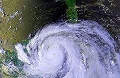 Hurrikan Gilbert in der Nähe seiner größten Stärke
