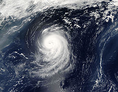 Hurrikan Irene am 15. August, drei Tage vor seiner Auflösung
