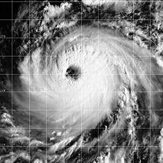 Hurrikan Nora am 21. September 1997