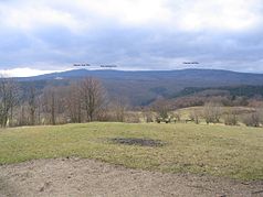 Panorama des Rheingaugebirges mit der Hallgarter Zange und Kalte Herberge