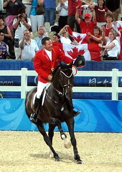 2008 Olympic Games equestrian LAMAZE Eric, detail.jpg