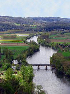 Die Dordogne bei Domme