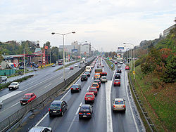 M1 im Zentrum von Belgrad
