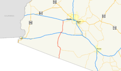 Karte der Arizona State Route 85