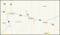 Karte der Arizona State Route 99