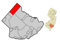Atlantic County New Jersey Incorporated and Unincorporated areas Hammonton Highlighted.svg