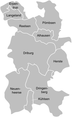 Bad Driburg Ortsteile.svg