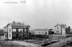 Bahnhof Neukalen im Jahr 1907