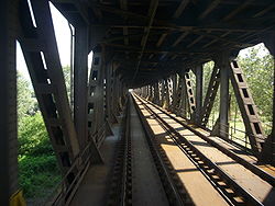 Brücke über den Fluss Po