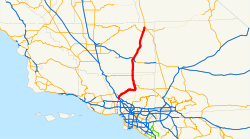 Karte der California State Route 14