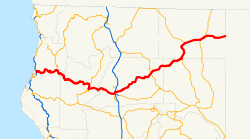 Karte der California State Route 299