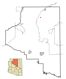 Coconino County incorporated areas Bitter Springs highlighted.svg