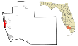 Collier County Florida Incorporated and Unincorporated areas Naples Highlighted.svg