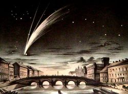 Komet Donati, gezeichnet 1858