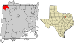 Dallas County Texas Incorporated Areas Coppell highighted.svg