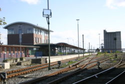 Strecke der Bahnstrecke Emden–Emden Außenhafen