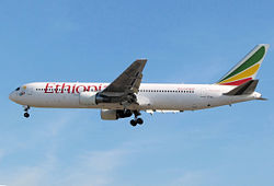 Boeing 767-300ER der Ethiopian Airlines