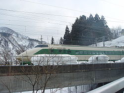 Shinkansen-Baureihe 200 Tanigawa auf der Gala-Yuzawa-Linie