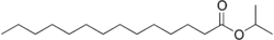 Strukturformel von Isopropylmyristat