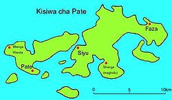 Karte der Insel Pate