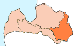 Karte Bistum Rēzekne-Aglona