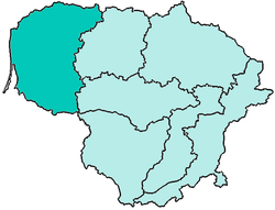 Karte Bistum Telšiai