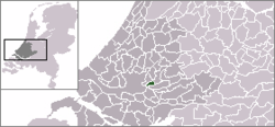 Lage der Gemeinde Krimpen aan den IJssel in den Niederlanden