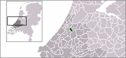 Lage von Leiderdorp in den Niederlanden