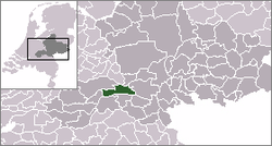 Lage der Gemeinde Neder-Betuwe in den Niederlanden