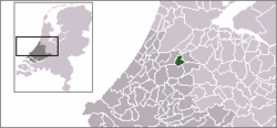 Lage der Gemeinde Ter Aar in den Niederlanden