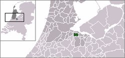 Lage von Weesp in den Niederlanden