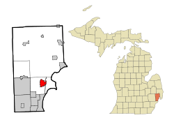 Macomb County Michigan Incorporated and Unincorporated areas Mount Clemens Highlighted.svg
