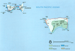 Karte der Manuʻainseln
