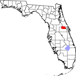 Karte von Seminole County innerhalb von Florida