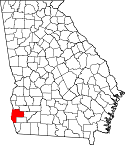Karte von Early County innerhalb von Georgia
