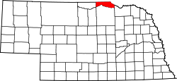 Karte von Boyd County innerhalb von Nebraska