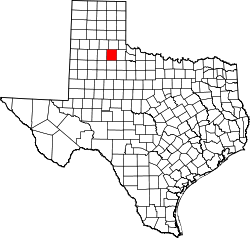Karte von Motley County innerhalb von Texas