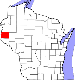 Karte von Saint Croix County innerhalb von Wisconsin