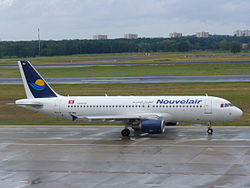 Ein Airbus A320-200 der Nouvelair